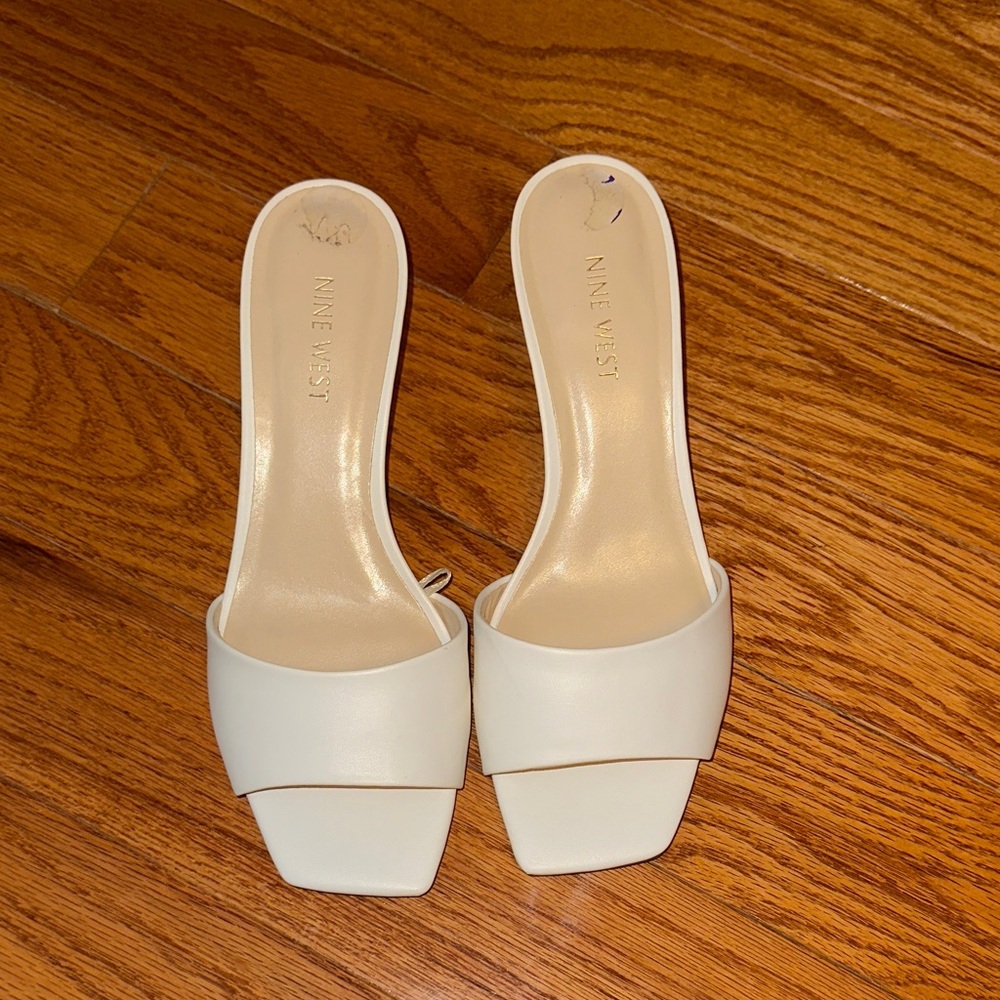 Nine West Women's Cream Mules